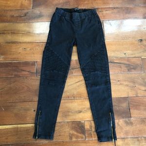 Moto style jeggings